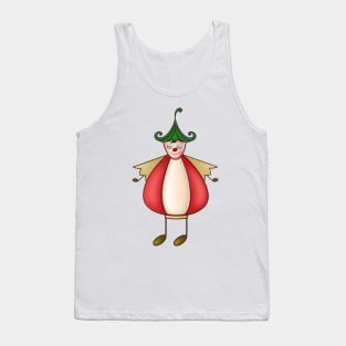 clown and musical notes art work Tank Top